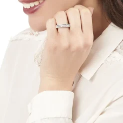 Bague Isora Argent Blanc Oxyde De Zirconium