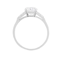 Bague Ivonne Or Blanc Oxyde De Zirconium