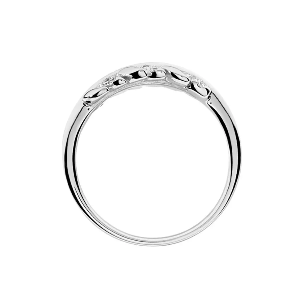 Bague Jade Argent Blanc Oxyde De Zirconium