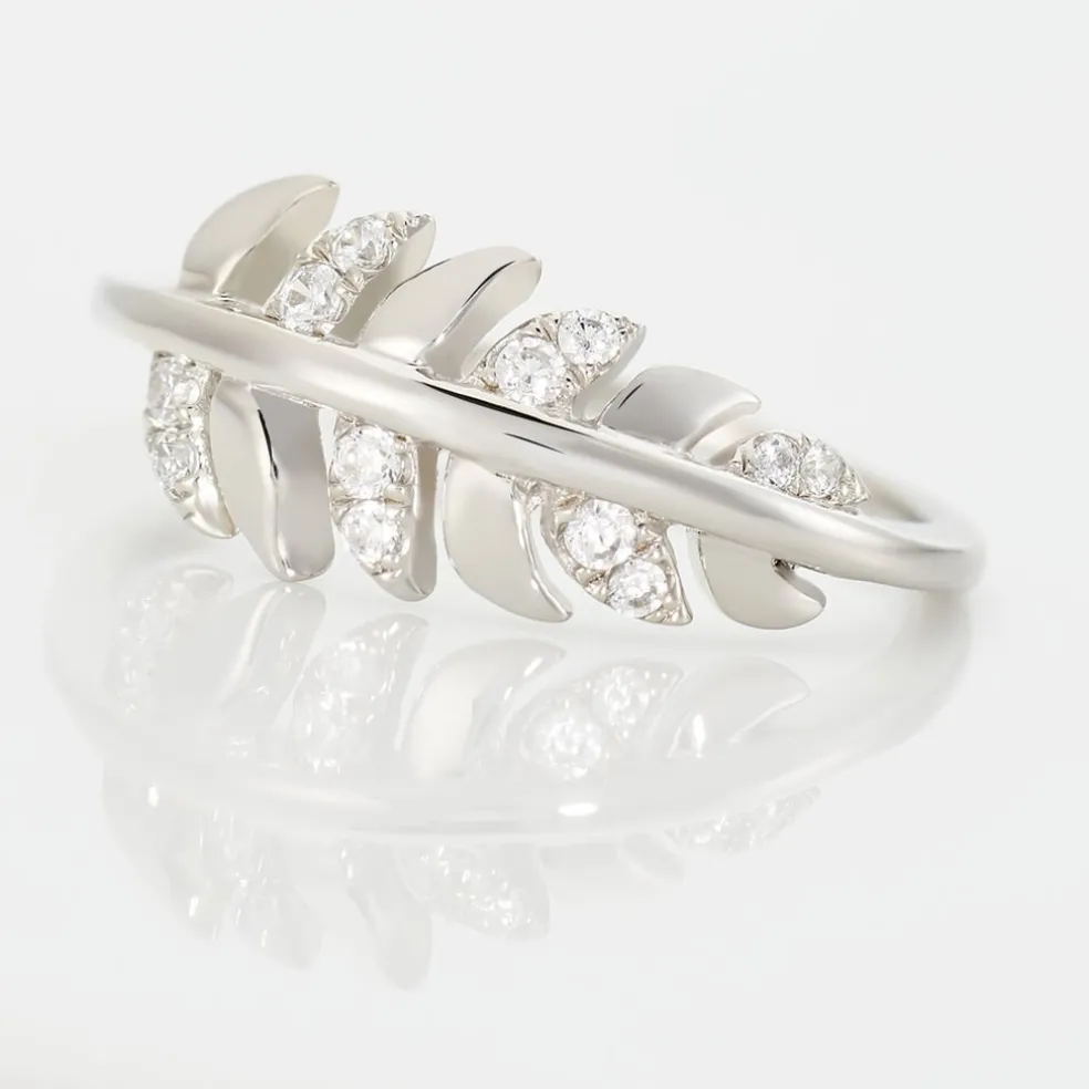 Bague Jade Argent Blanc Oxyde De Zirconium