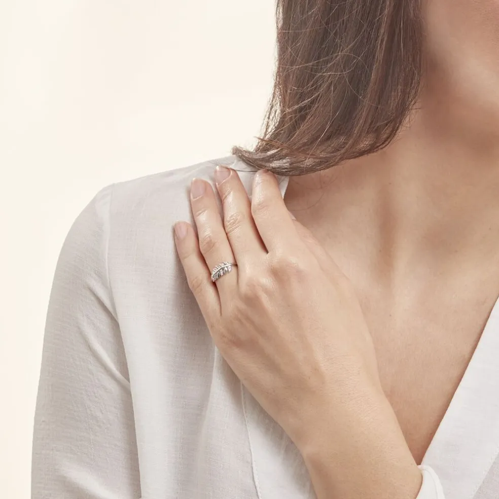 Bague Jade Argent Blanc Oxyde De Zirconium