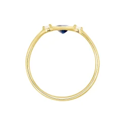 Bague Jahyna Or Jaune Saphir Et Diamant