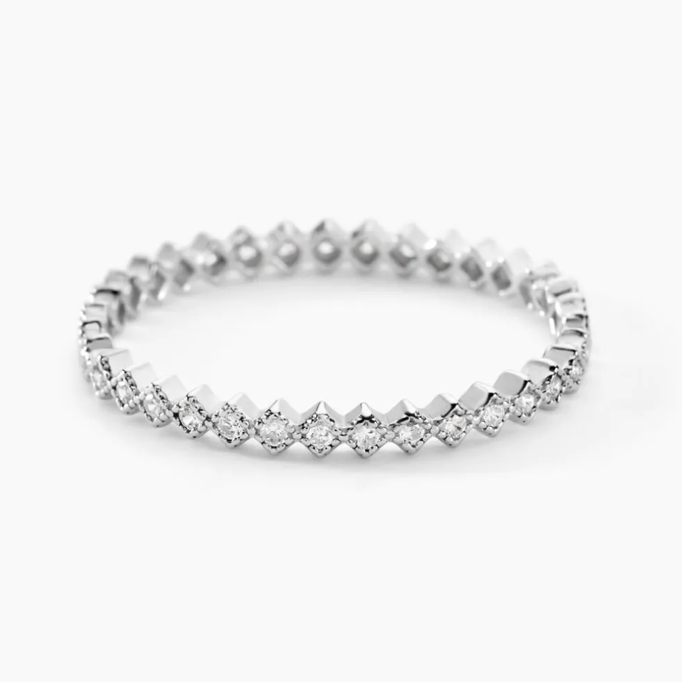 Bague Jannike Argent Blanc Oxyde De Zirconium