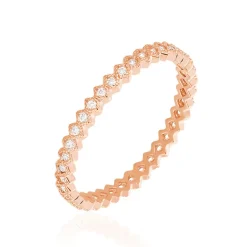 Bague Jannike Argent Rose Oxyde De Zirconium