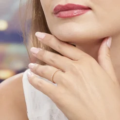 Bague Jannike Argent Rose Oxyde De Zirconium