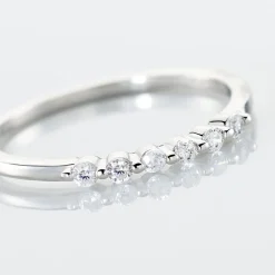 Bague Jaquelyn Argent Blanc Oxyde De Zirconium