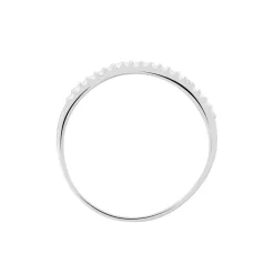 Bague Jaquelyn Argent Blanc Oxyde De Zirconium