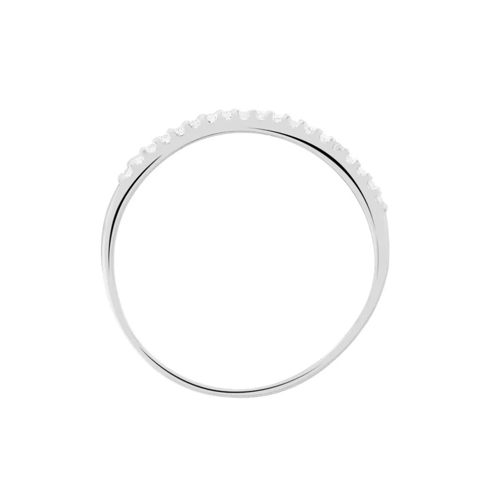 Bague Jaquelyn Argent Blanc Oxyde De Zirconium