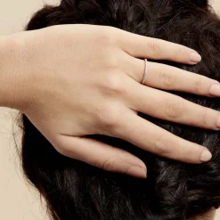 Bague Jaquelyn Argent Blanc Oxyde De Zirconium