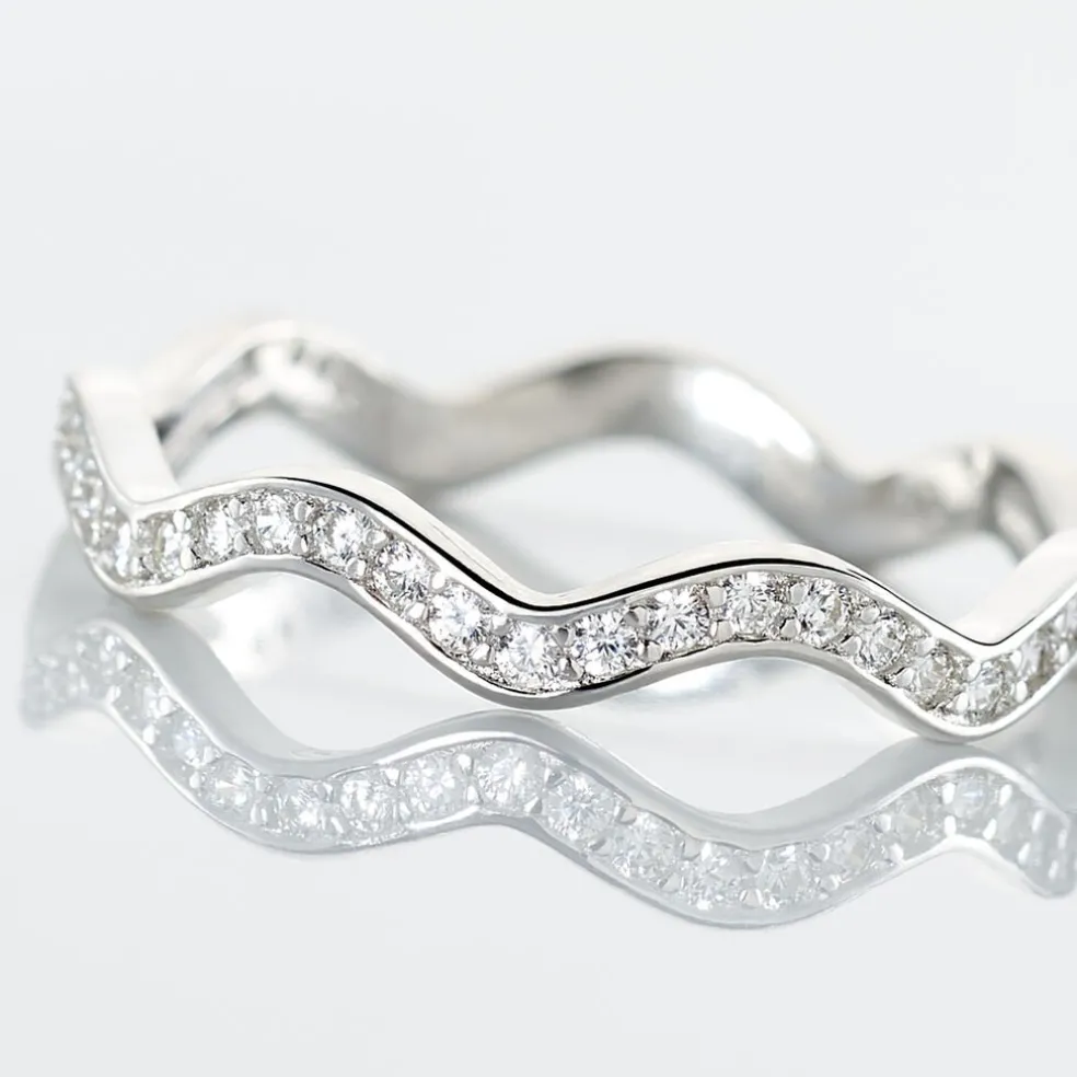 Bague Jasmyn Argent Blanc Oxyde De Zirconium