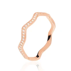 Bague Jasmyn Argent Rose Oxyde De Zirconium