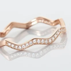 Bague Jasmyn Argent Rose Oxyde De Zirconium