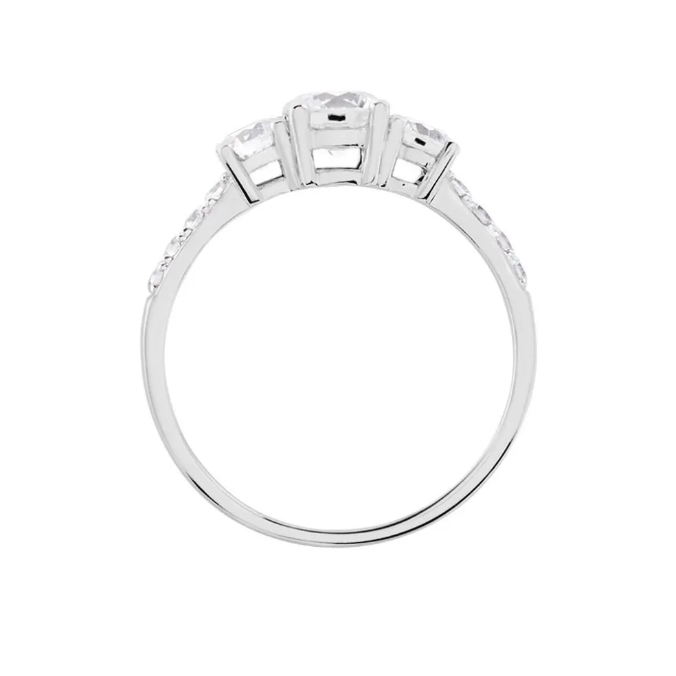 Bague Jennifere Or Blanc Oxyde