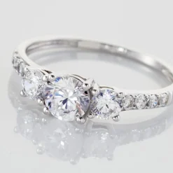 Bague Jennifere Or Blanc Oxyde