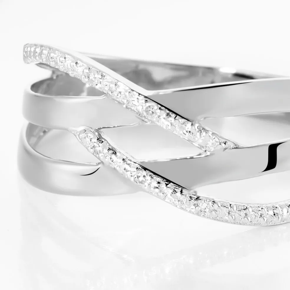 Bague Joassine Or Blanc Diamant