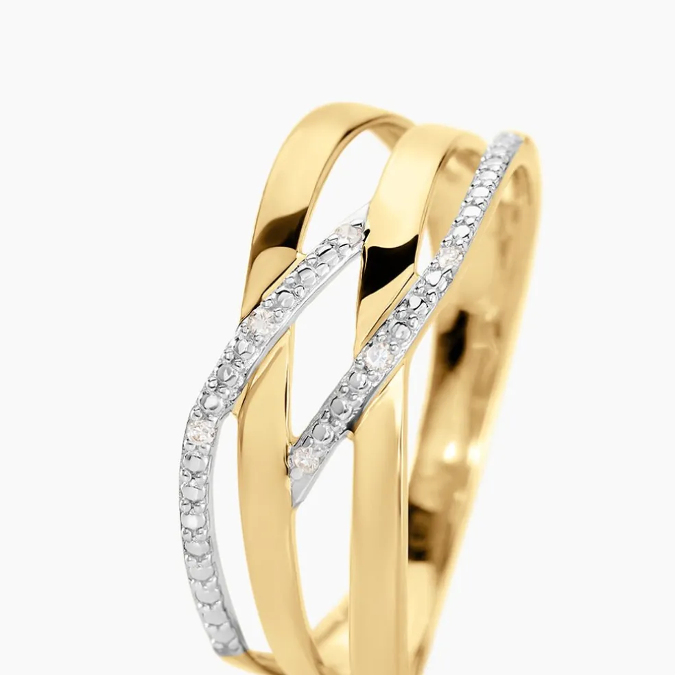 Bague Joassine Or Jaune Diamant
