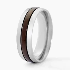 Bague John Acier Bicolore