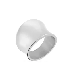 Bague Jonc Nohani Acier Blanc