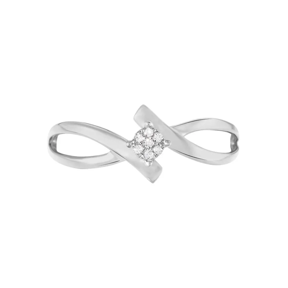 Bague Jone Or Blanc Diamant