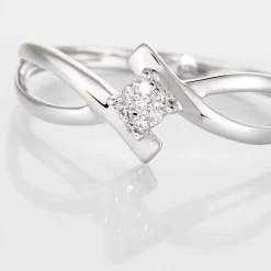 Bague Jone Or Blanc Diamant