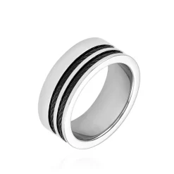 Bague Jourdan Acier Gris