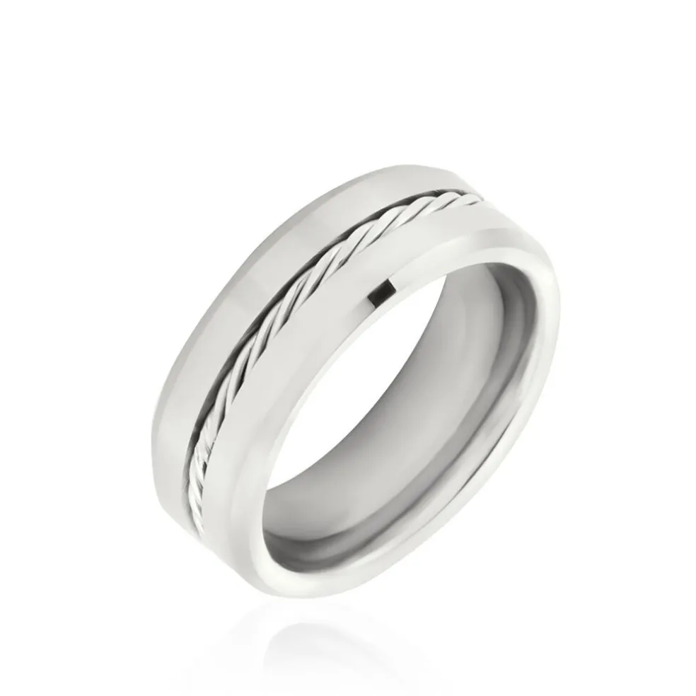 Bague Jourdan Iron Tungstene Blanc