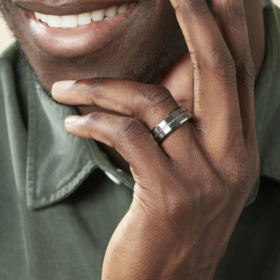 Bague Jourdan Iron Tungstene Blanc