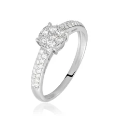 Bague Julia Platine Blanc Diamant