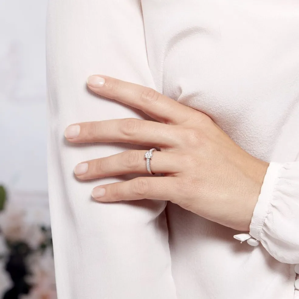 Bague Julia Platine Blanc Diamant