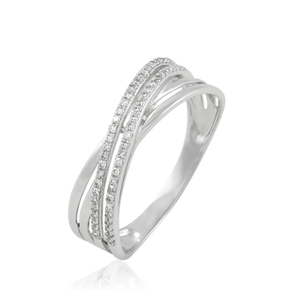 Bague Julianne Or Blanc Diamant Divers