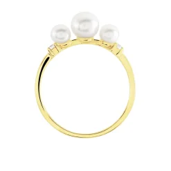 Bague Jwan Or Jaune Perle De Culture