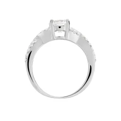 Bague Karin Argent Blanc Oxyde De Zirconium