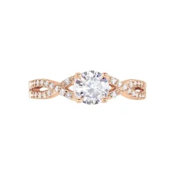 Bague Karin Argent Rose Oxyde De Zirconium