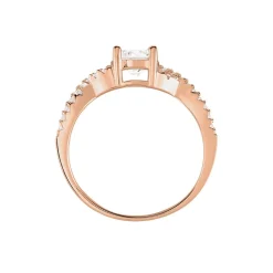 Bague Karin Argent Rose Oxyde De Zirconium