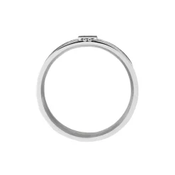 Bague Karly Acier Blanc
