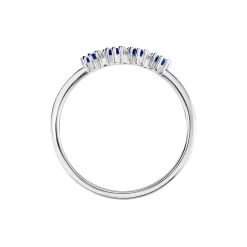 Bague Karrie Argent Blanc Oxyde De Zirconium