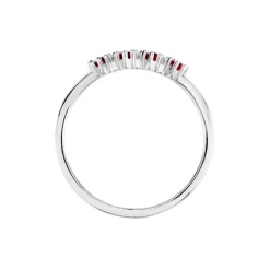 Bague Karrie Argent Blanc Oxyde De Zirconium