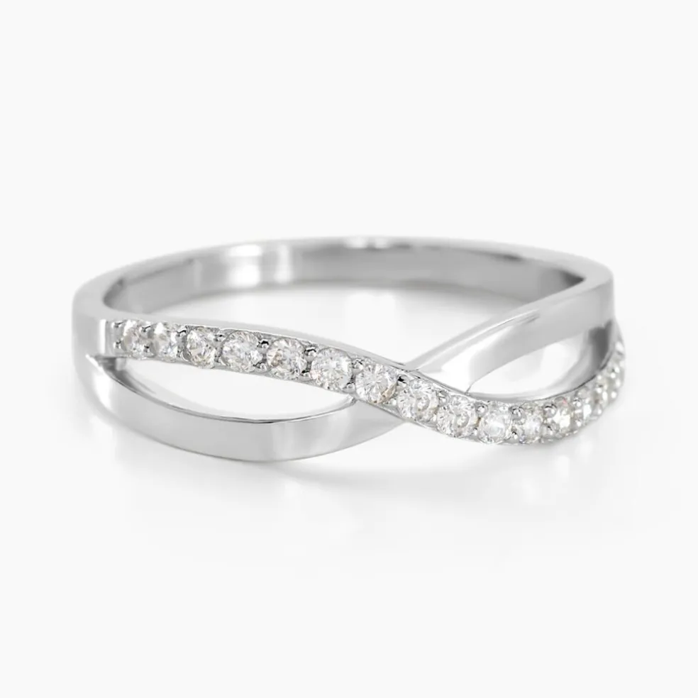 Bague Kassandre Argent Blanc Oxyde De Zirconium