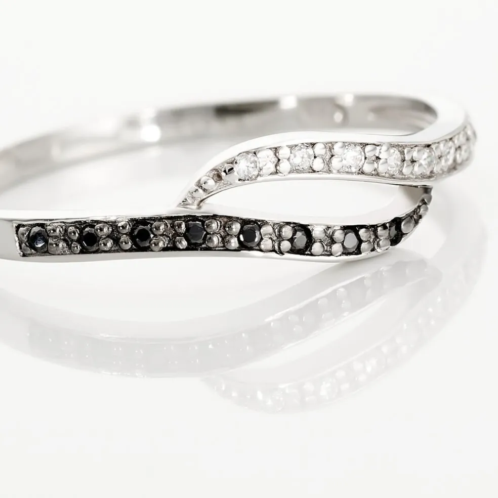 Bague Kateryn Argent Blanc Oxyde De Zirconium