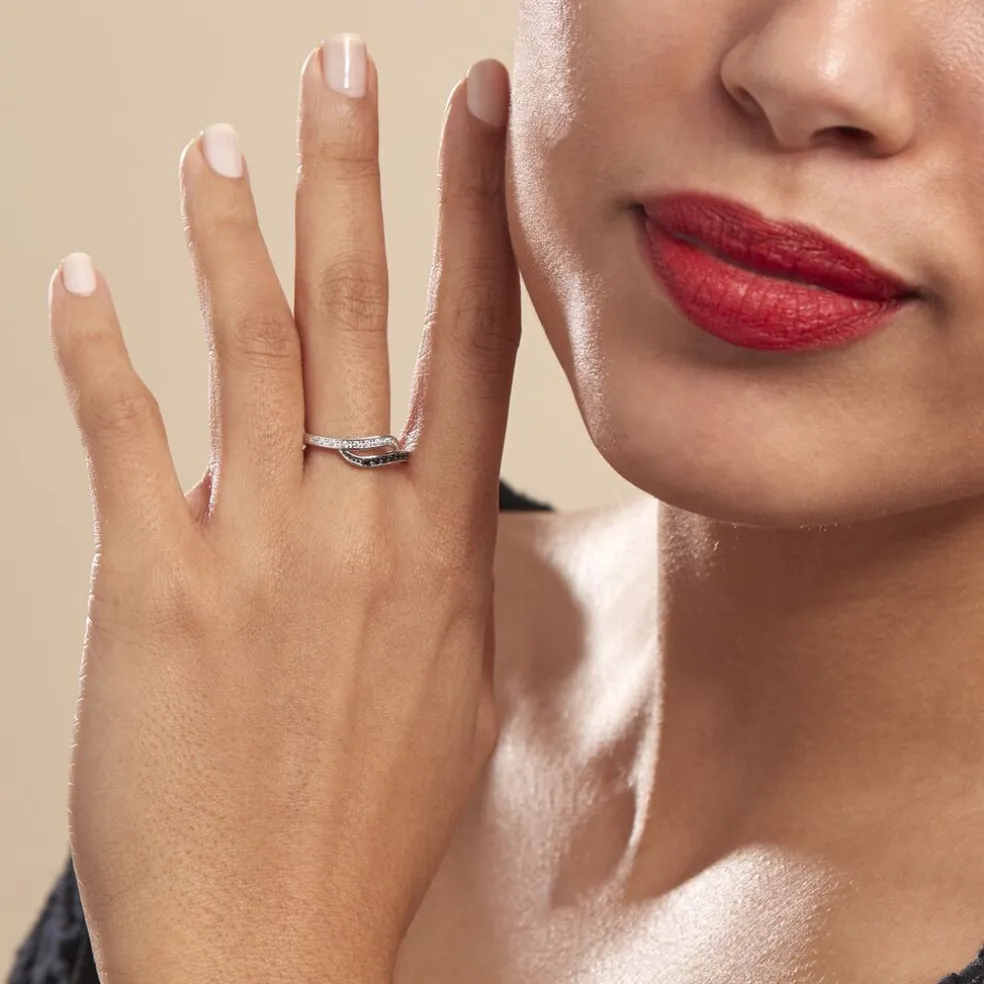 Bague Kateryn Argent Blanc Oxyde De Zirconium