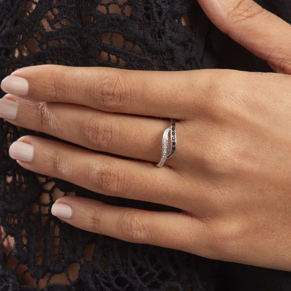 Bague Kateryn Argent Blanc Oxyde De Zirconium