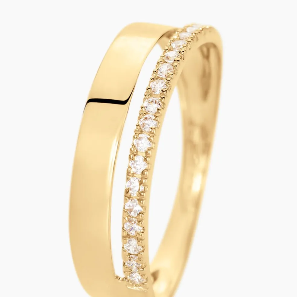 Bague Katiana Or Jaune Oxyde De Zirconium