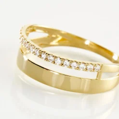 Bague Katiana Or Jaune Oxyde De Zirconium