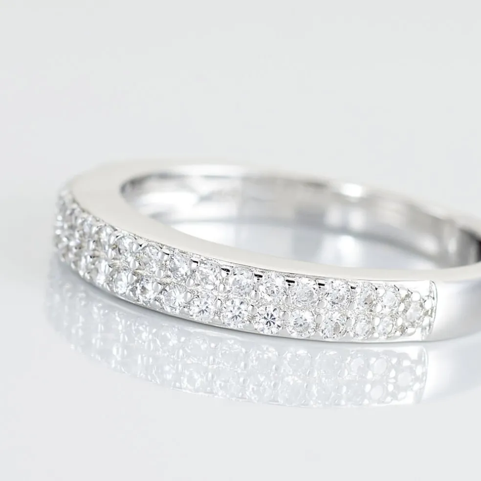 Bague Kelsy Argent Blanc Oxyde De Zirconium