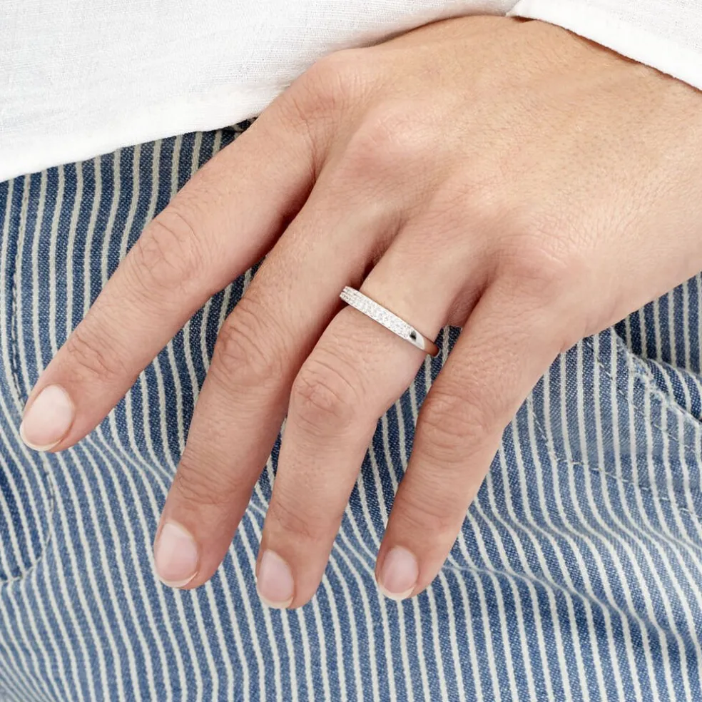 Bague Kelsy Argent Blanc Oxyde De Zirconium