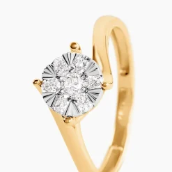 Bague Kenaniah Or Jaune Diamant Synthétique