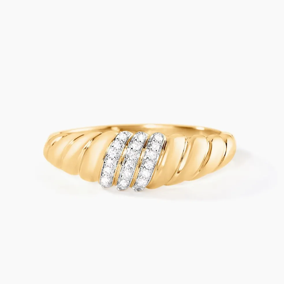 Bague Khadiga Or Jaune Diamant