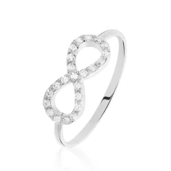 Bague Klothilda Or Blanc Oxyde De Zirconium
