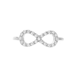 Bague Klothilda Or Blanc Oxyde De Zirconium