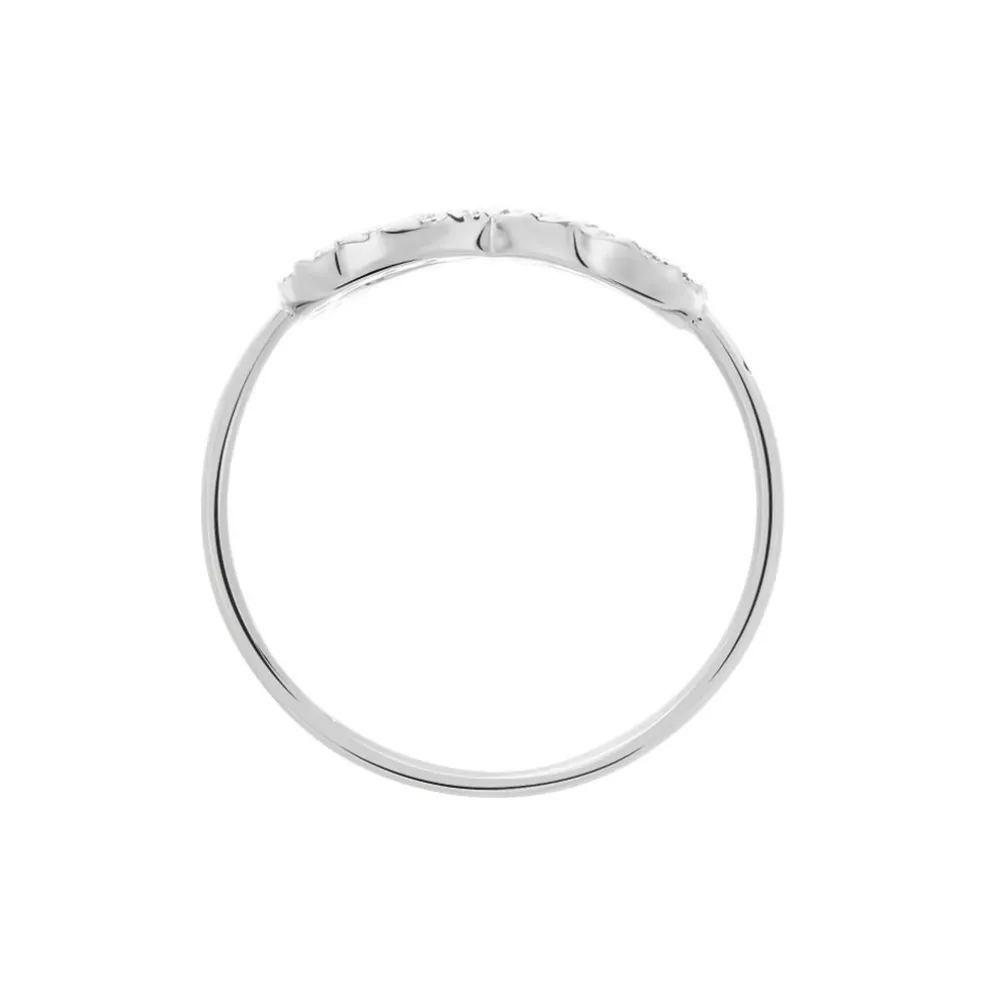 Bague Klothilda Or Blanc Oxyde De Zirconium